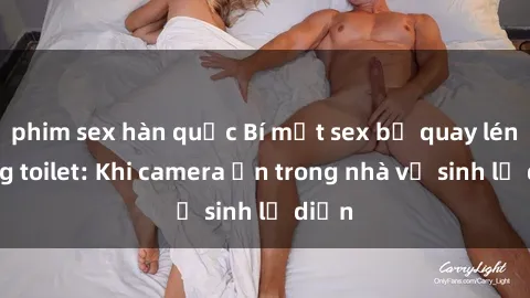 phim sex hàn quốc Bí mật sex bị quay lén trong toilet: Khi camera ẩn trong nhà vệ sinh lộ diện